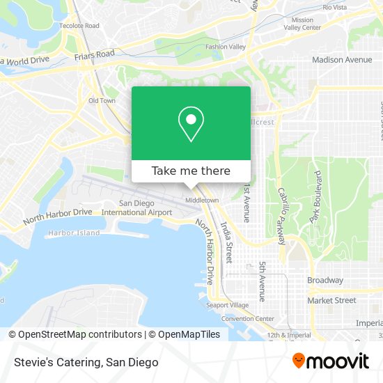 Stevie's Catering map