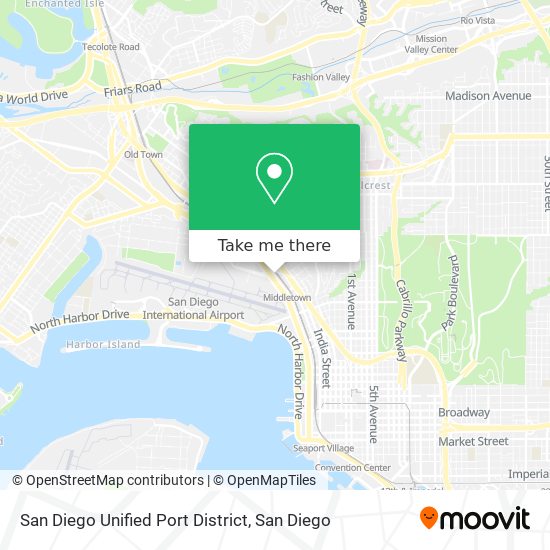 San Diego Unified Port District map