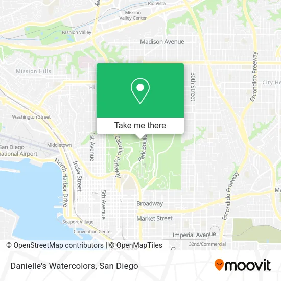 Danielle's Watercolors map