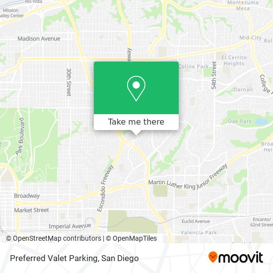 Mapa de Preferred Valet Parking