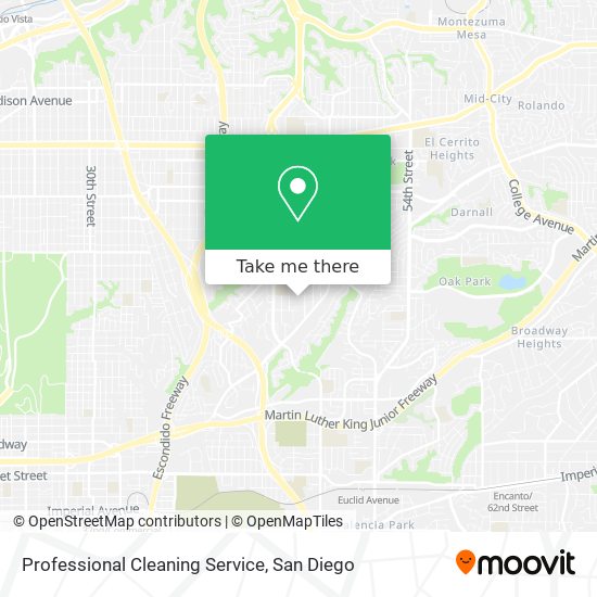 Mapa de Professional Cleaning Service