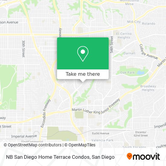 NB San Diego Home Terrace Condos map