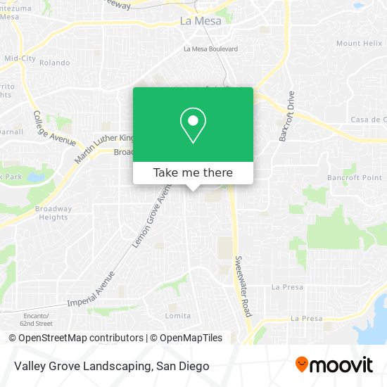 Valley Grove Landscaping map