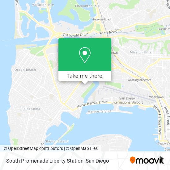 South Promenade Liberty Station map