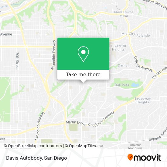 Davis Autobody map