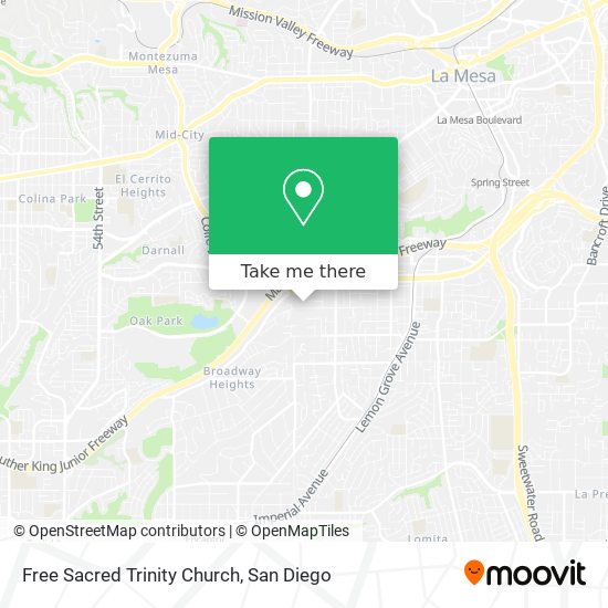 Free Sacred Trinity Church map