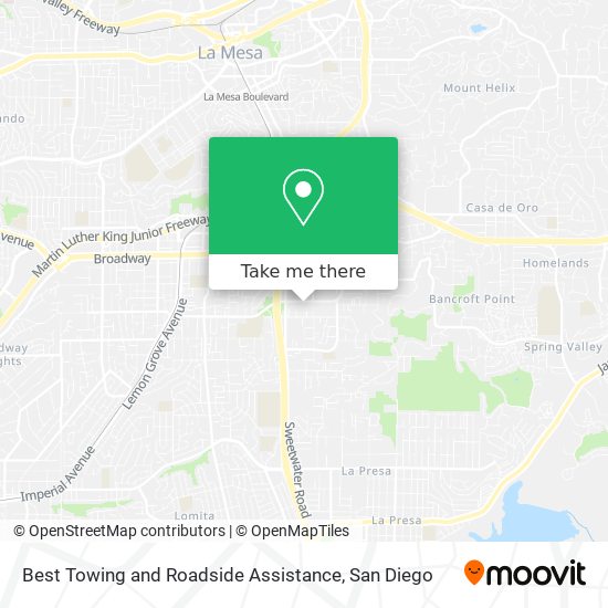 Mapa de Best Towing and Roadside Assistance