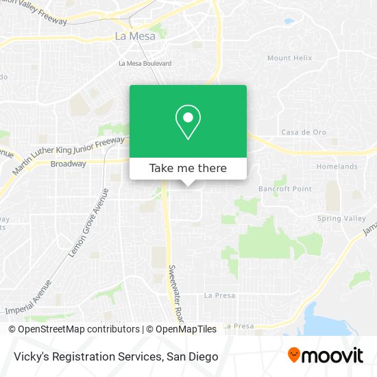 Vicky's Registration Services map