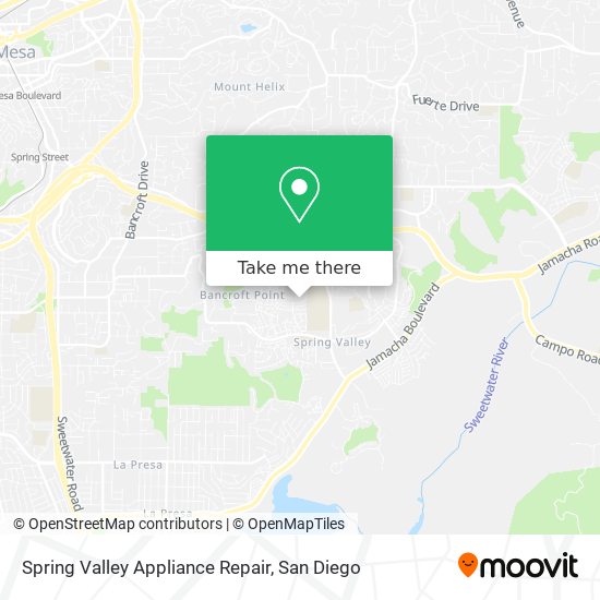 Mapa de Spring Valley Appliance Repair