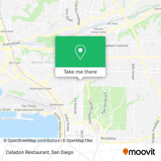 Celadon Restaurant map