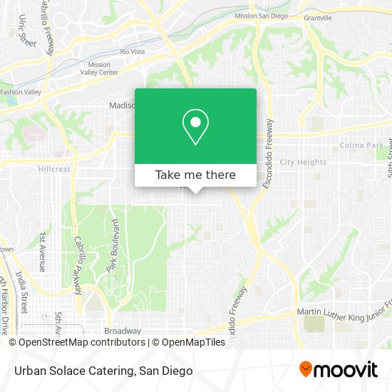 Urban Solace Catering map