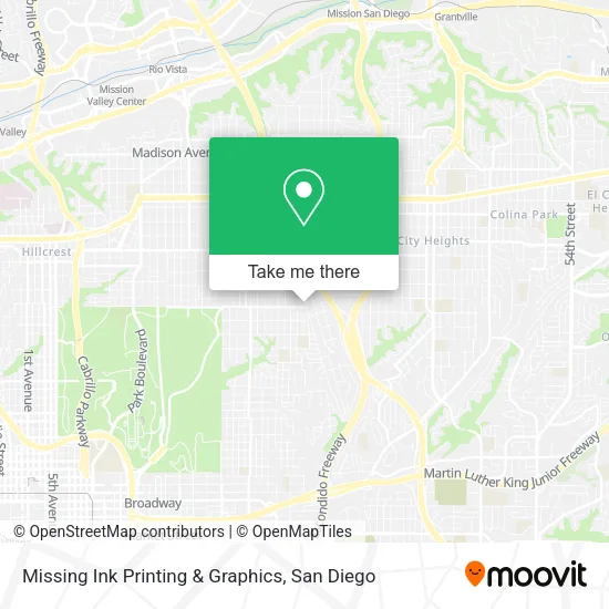 Mapa de Missing Ink Printing & Graphics