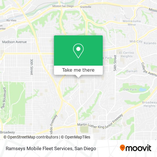 Ramseys Mobile Fleet Services map