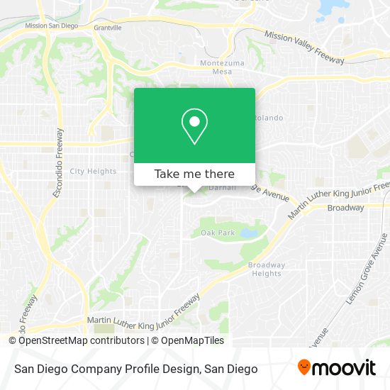 San Diego Company Profile Design map