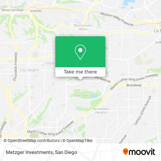 Metzger Investments map