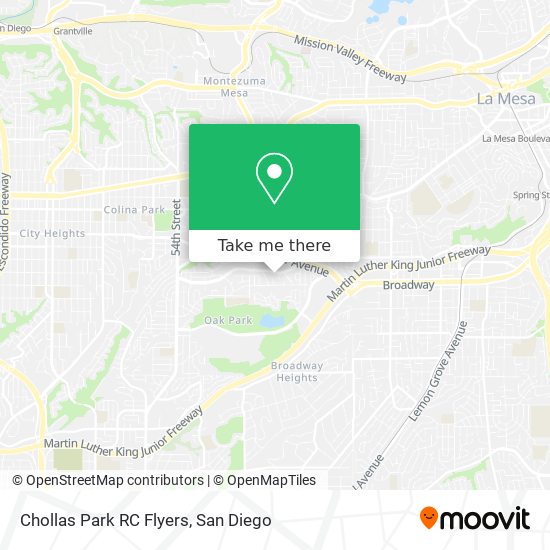 Chollas Park RC Flyers map