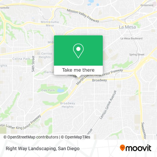 Right Way Landscaping map