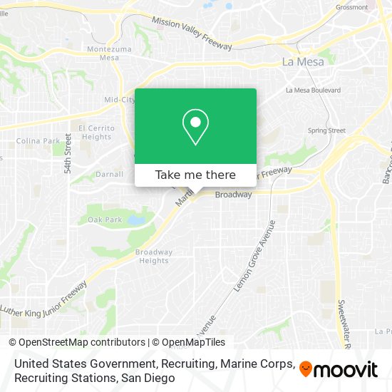 United States Government, Recruiting, Marine Corps, Recruiting Stations map