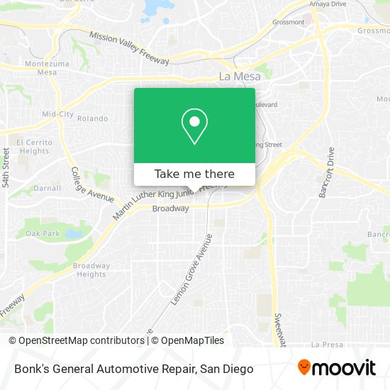 Bonk's General Automotive Repair map