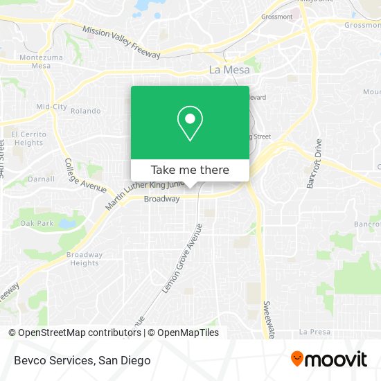 Bevco Services map