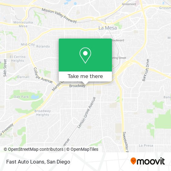 Fast Auto Loans map