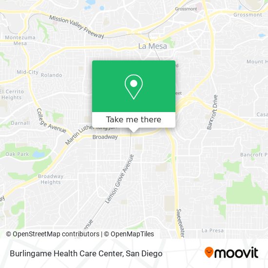 Mapa de Burlingame Health Care Center