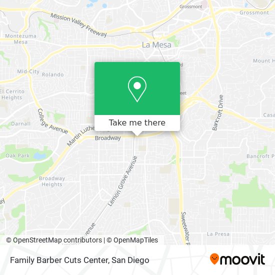 Family Barber Cuts Center map