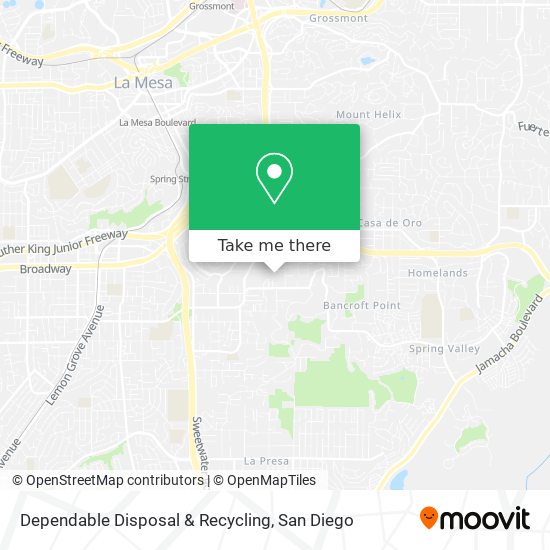 Mapa de Dependable Disposal & Recycling