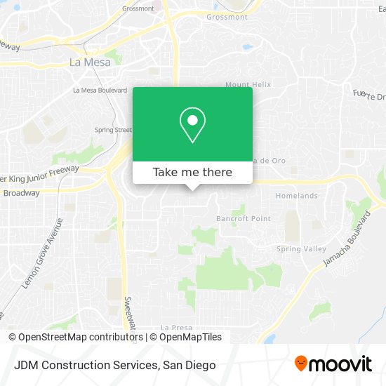 JDM Construction Services map