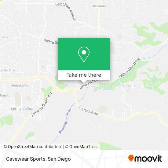 Cavewear Sports map