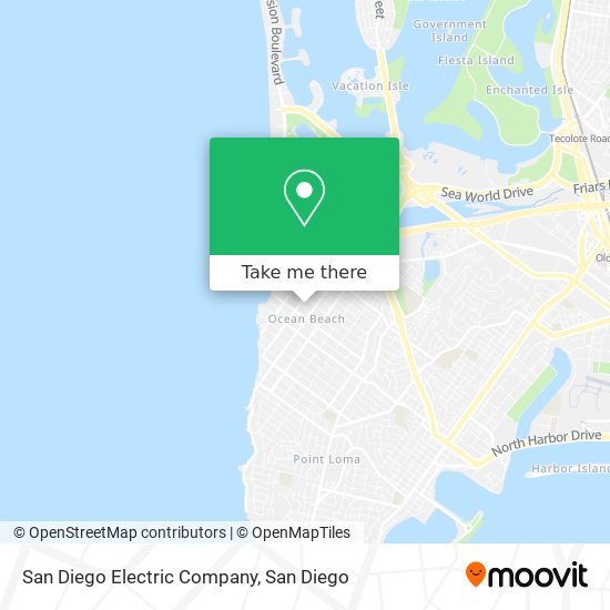 San Diego Electric Company map