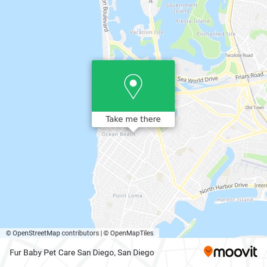 Fur Baby Pet Care San Diego map