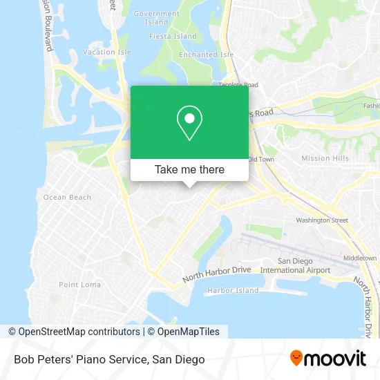 Mapa de Bob Peters' Piano Service