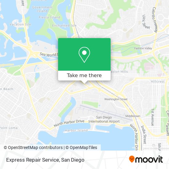 Mapa de Express Repair Service