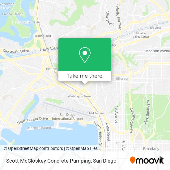 Scott McCloskey Concrete Pumping map