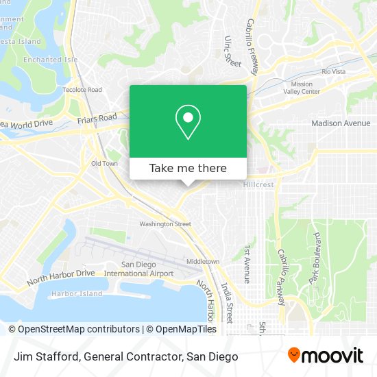 Mapa de Jim Stafford, General Contractor