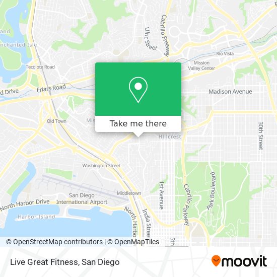 Mapa de Live Great Fitness