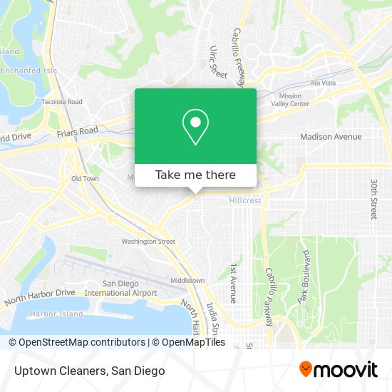 Uptown Cleaners map