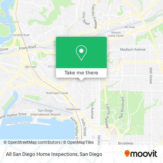 All San Diego Home Inspections map