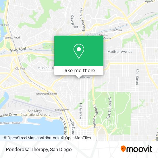 Ponderosa Therapy map