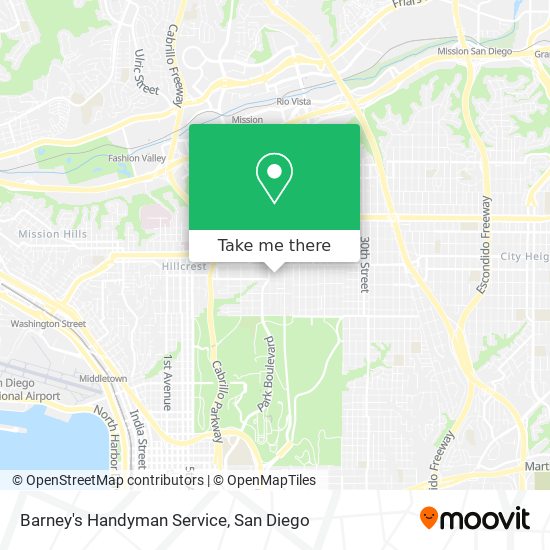 Mapa de Barney's Handyman Service