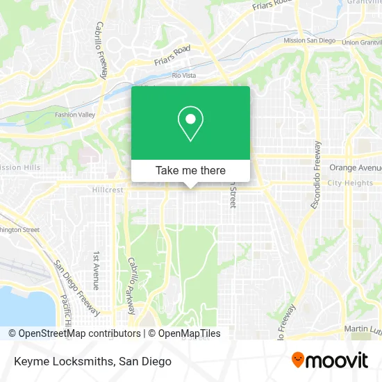 Keyme Locksmiths map