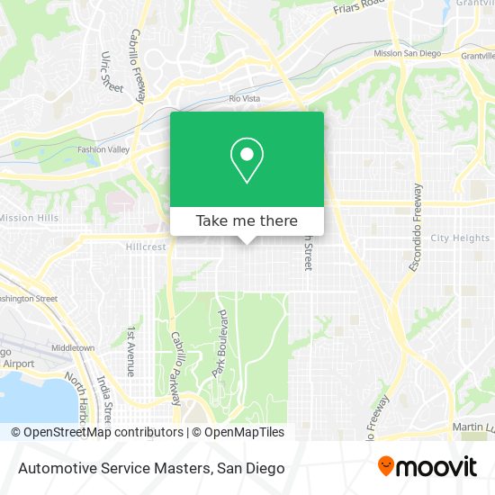 Automotive Service Masters map