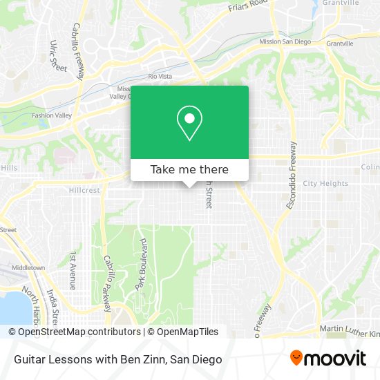 Mapa de Guitar Lessons with Ben Zinn