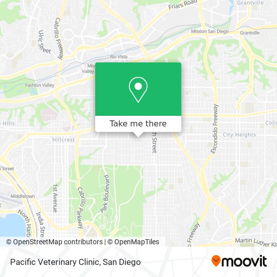 Mapa de Pacific Veterinary Clinic