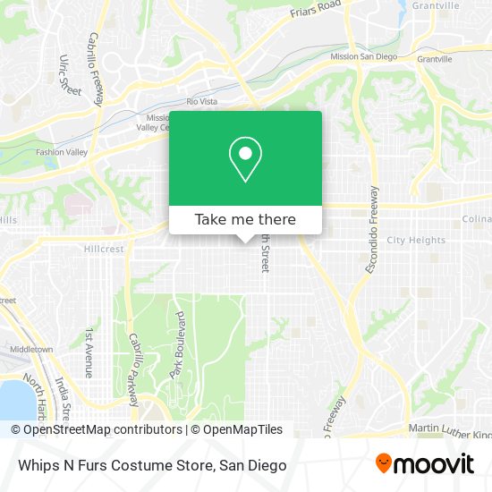 Whips N Furs Costume Store map