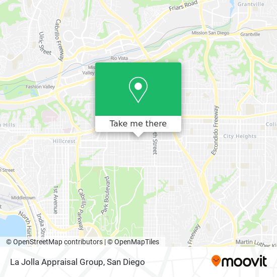 La Jolla Appraisal Group map