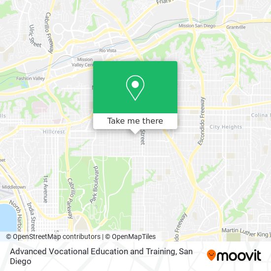 Mapa de Advanced Vocational Education and Training