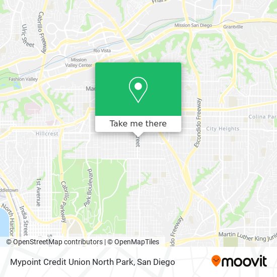 Mypoint Credit Union North Park map