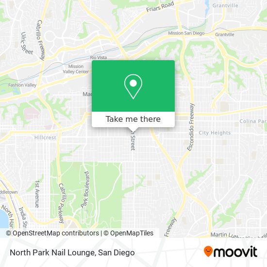 North Park Nail Lounge map